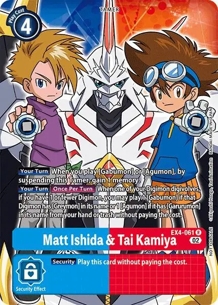 Matt Ishida & Tai Kamiya (Alternate Art) card art