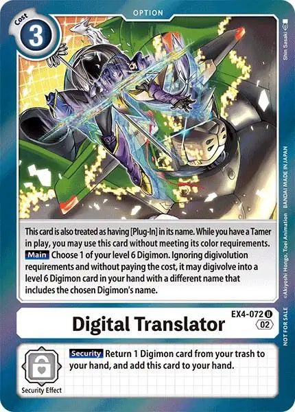 Digital Translator (Box Topper) card art