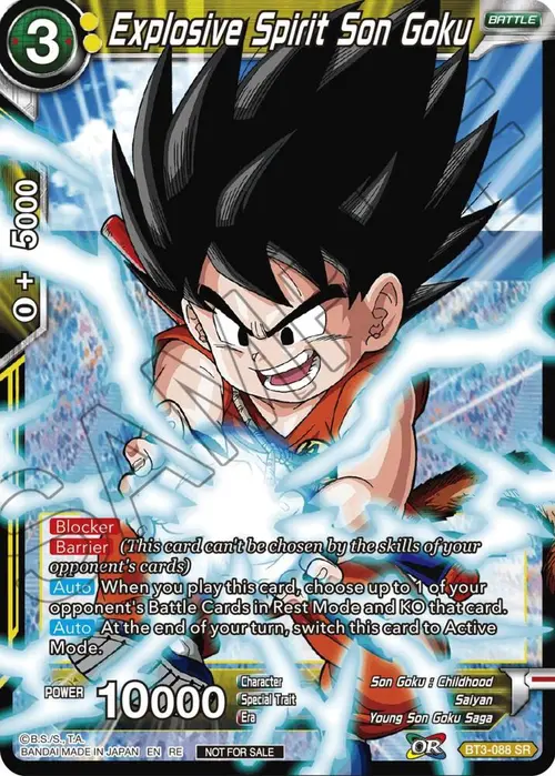 Explosive Spirit Son Goku (Championship Selection Pack 2023 Vol.2) (Silver Foil) card art