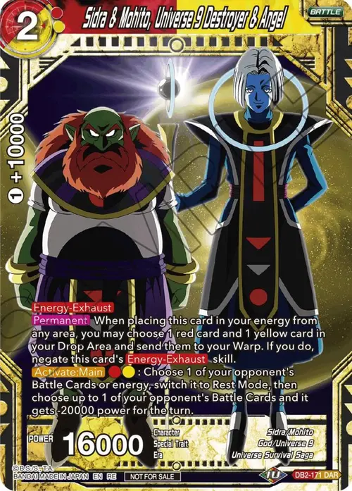 Sidra & Mohito, Universe 9 Destroyer & Angel (Championship Selection Pack 2023 Vol.2) (Silver Foil) card art
