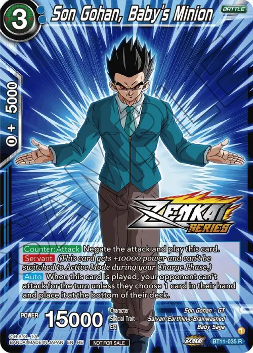 Son Gohan, Baby's Minion (Event Pack 12) card art