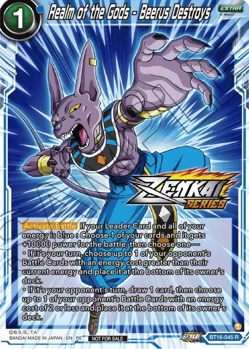 Realm of the Gods - Beerus Destroys (Event Pack 12) card art