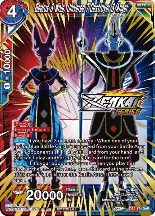 Beerus & Whis, Universe 7 Destroyer & Angel (Event Pack 12) card art