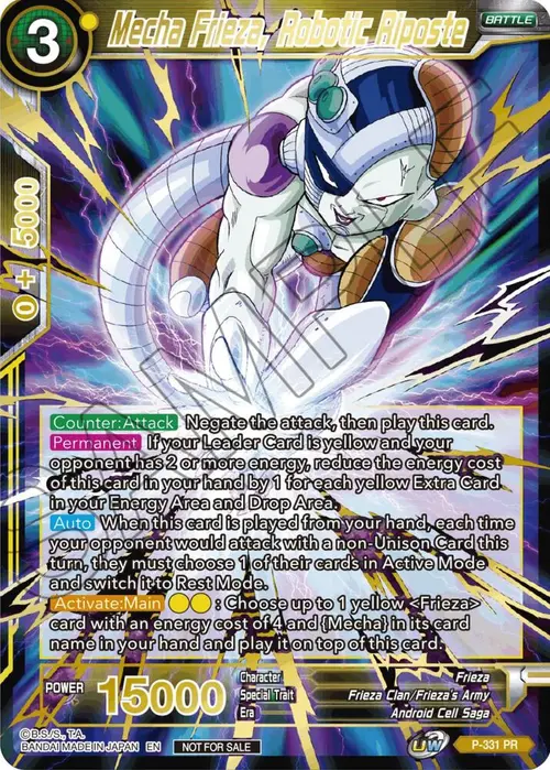 Mecha Frieza, Robotic Riposte (Alt. Art Card Set 2023 Vol. 2) card art