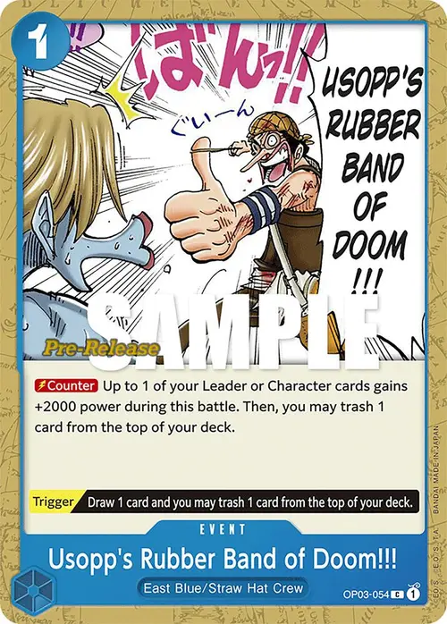 Usopp's Rubber Band of Doom!!! card art