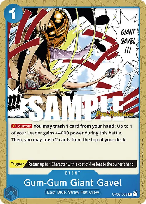 Gum-Gum Giant Gavel card art