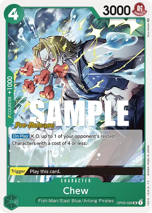 Chew card art