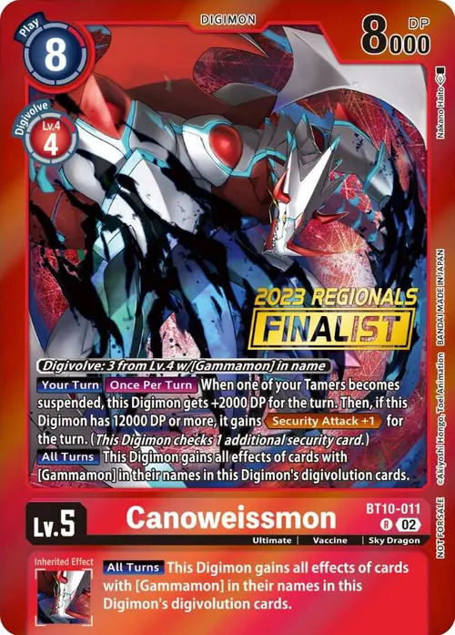 Canoweissmon (2023 Regionals Finalist) card art