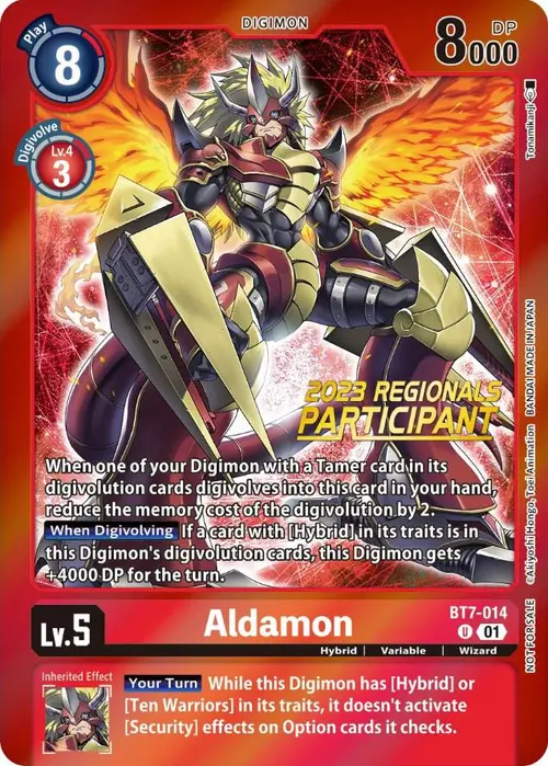 Aldamon (2023 Regionals Participant) card art