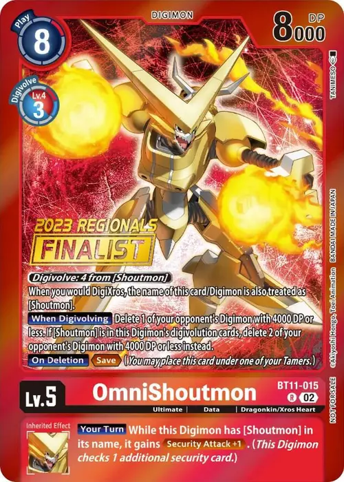 OmniShoutmon (2023 Regionals Finalist) card art