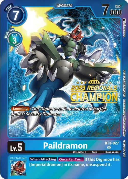Paildramon (2023 Regionals Champion) card art