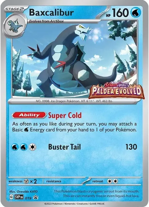 Baxcalibur - 019 (Prerelease) card art