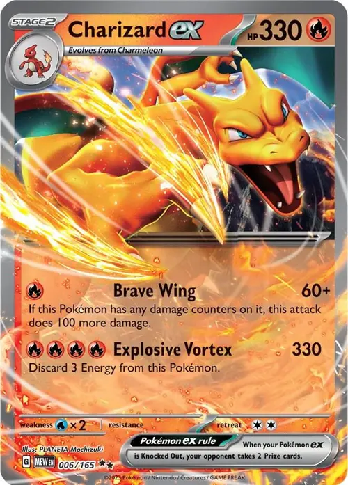Charizard ex card art