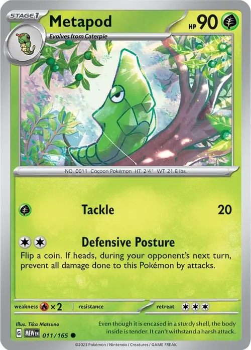 Metapod card art