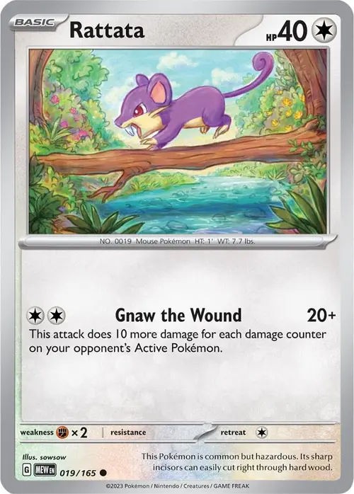 Rattata card art