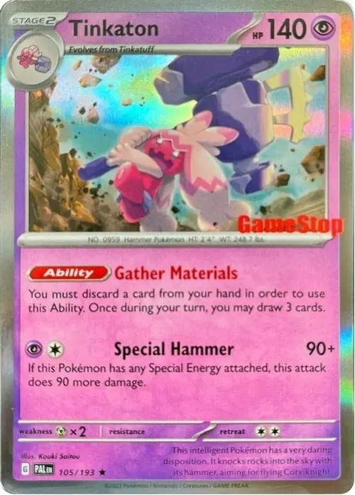 Tinkaton - 105/193 (GameStop Exclusive) card art