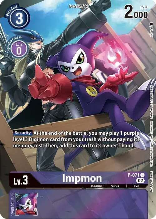 Impmon - P-071 (Official Tournament Pack Vol.10) card art