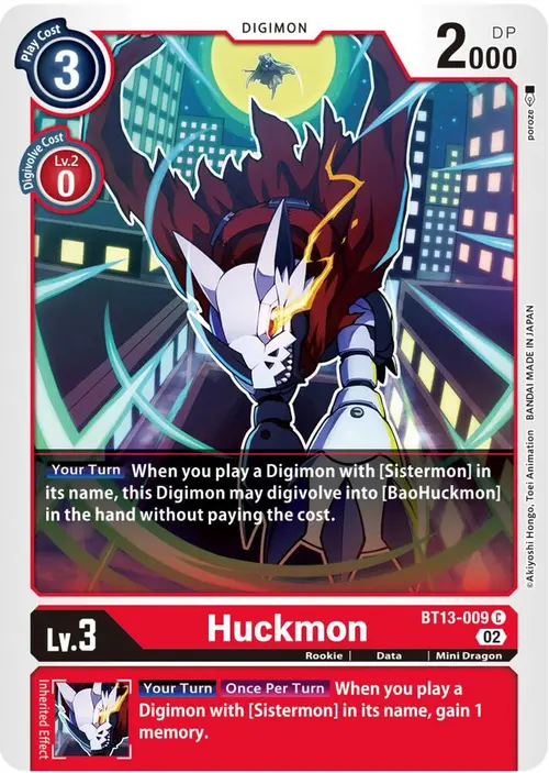 Huckmon card art
