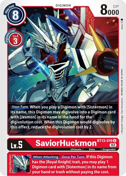 SaviorHuckmon card art
