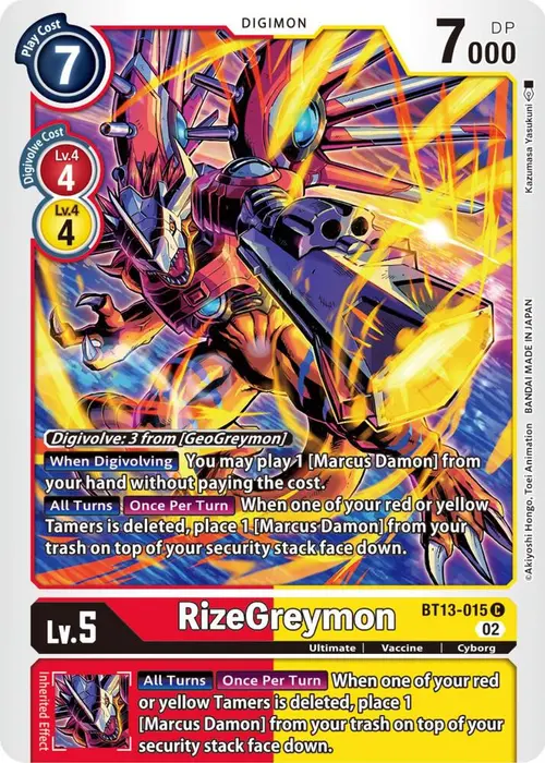 RizeGreymon card art