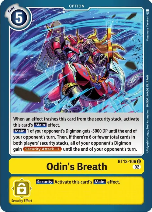 Odin's Breath card art