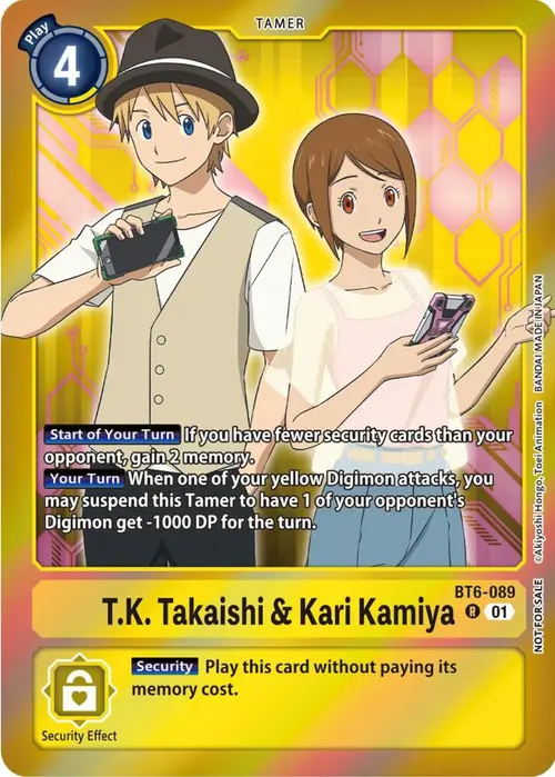 T.K. Takaishi & Kari Kamiya (Event Pack 5) card art