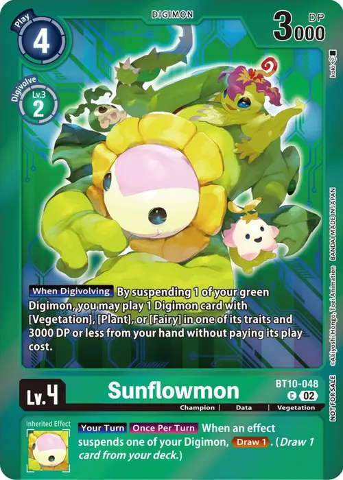 Sunflowmon (Event Pack 5) card art
