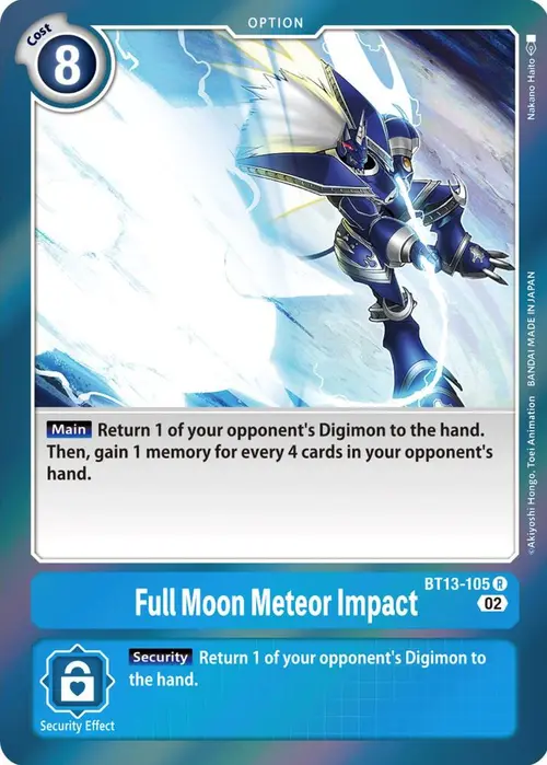 Full Moon Meteor Impact card art