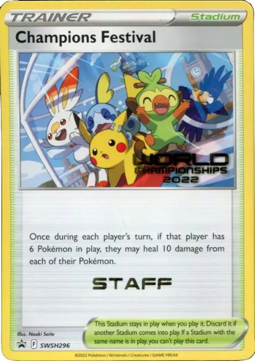 Champions Festival - SWSH296 (World Championships 2022) [Staff] card art