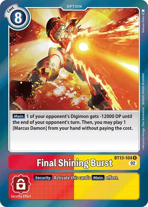 Final Shining Burst card art