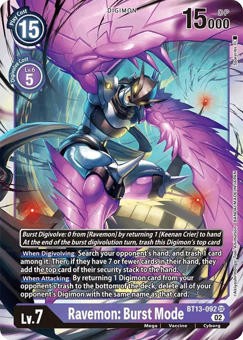 Ravemon: Burst Mode card art