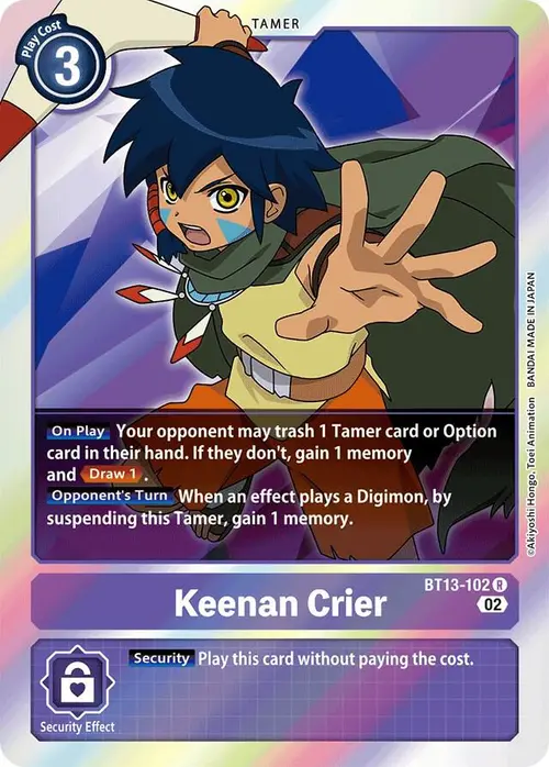Keenan Crier card art