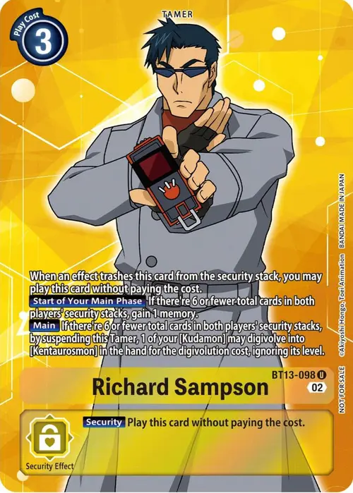 Richard Sampson (Box Topper) card art