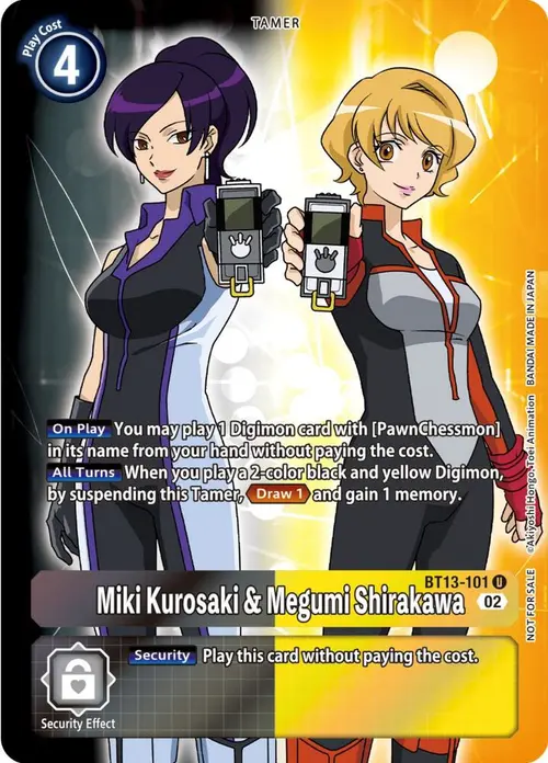 Miki Kurosaki & Megumi Shirakawa (Box Topper) card art