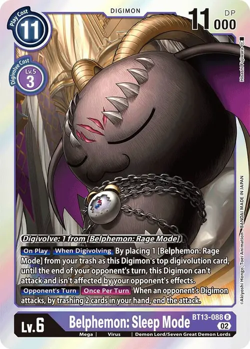 Belphemon: Sleep Mode card art