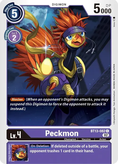 Peckmon card art
