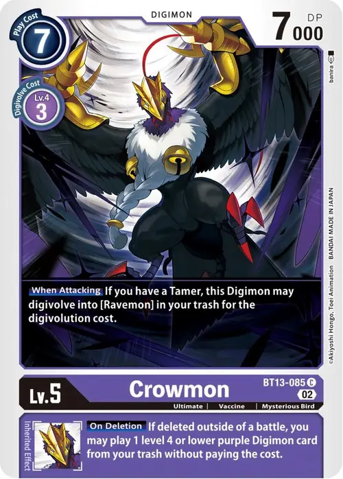 Crowmon card art