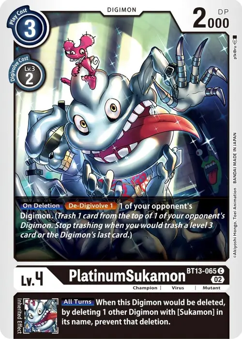 PlatinumSukamon card art