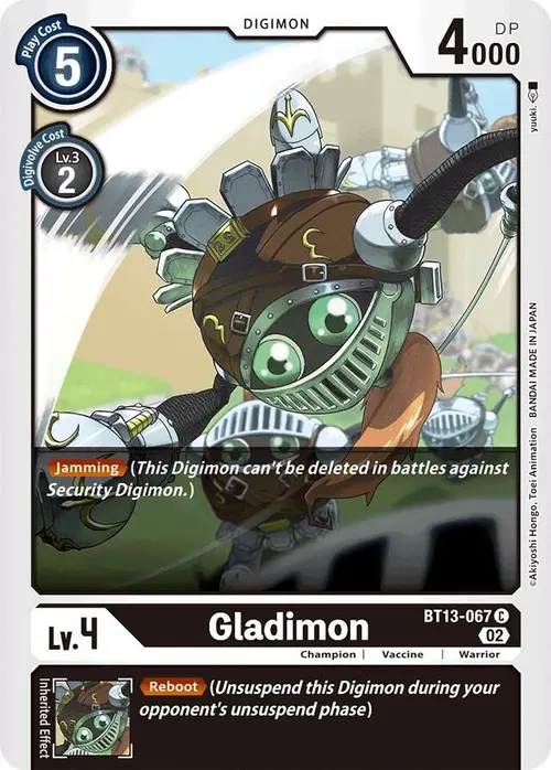 Gladimon card art