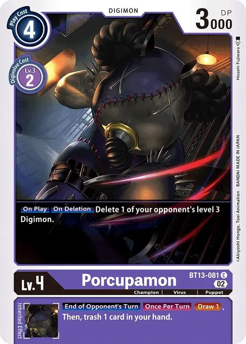 Porcupamon card art