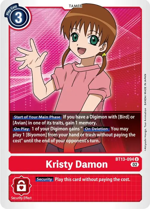 Kristy Damon card art