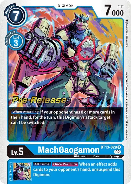 MachGaogamon card art