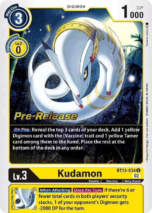 Kudamon card art