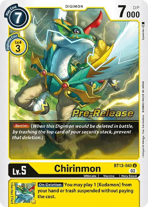 Chirinmon card art