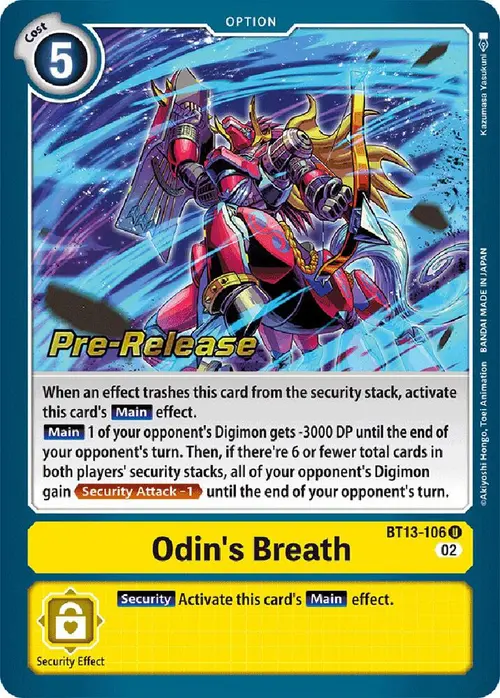 Odin's Breath card art