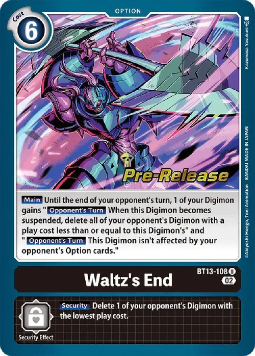 Waltz's End card art