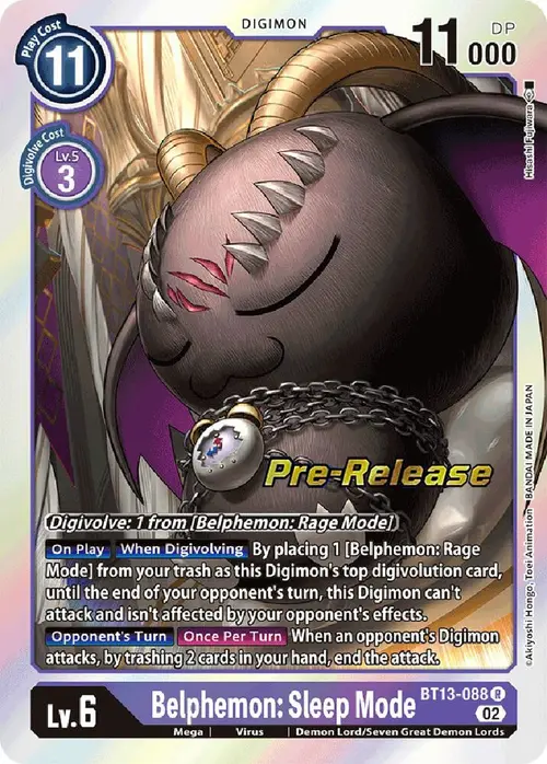 Belphemon: Sleep Mode card art