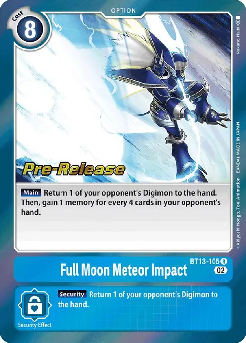 Full Moon Meteor Impact card art