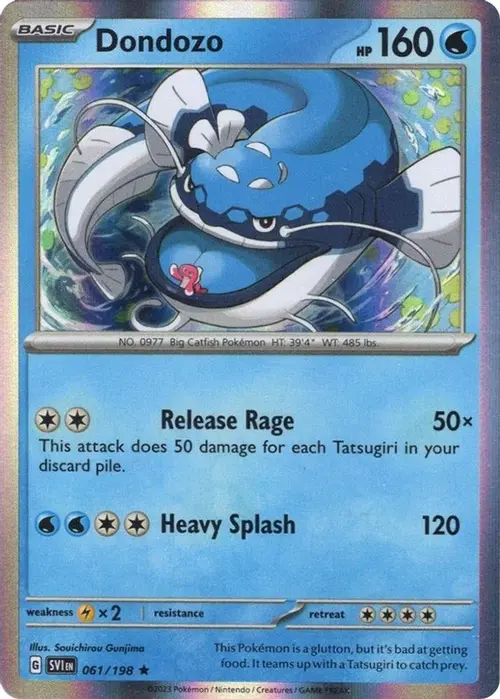 Dondozo - 061/198 (Line Holo) card art
