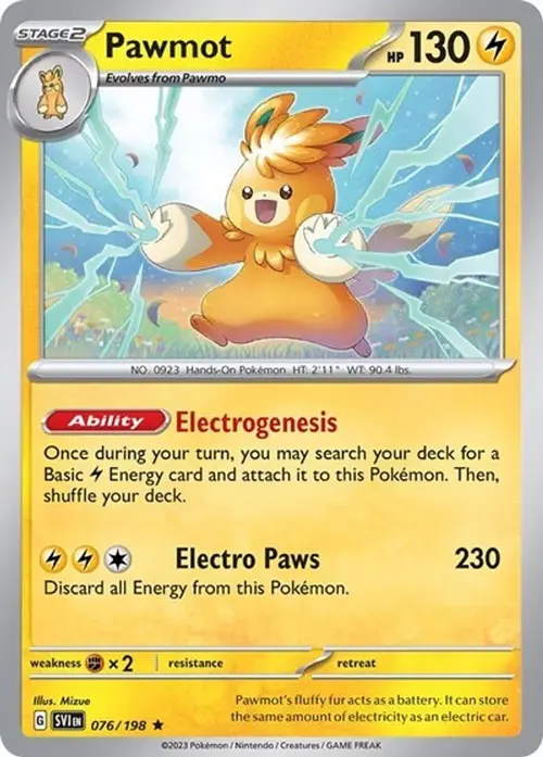 Pawmot - 076/198 (Line Holo) card art